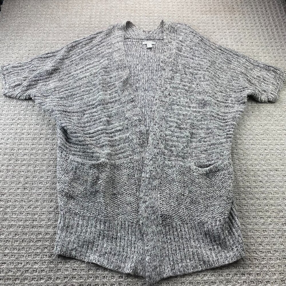 Wearing Your Heart On Your Sleeve Knit Sweater Women Size Large L Gray Cozy
